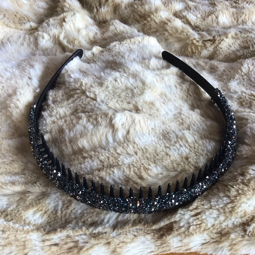 Elle Black Sparkle Chic Headband